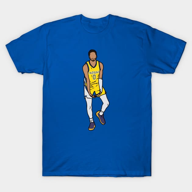 Tyrese Haliburton Big Balls Celebration T-Shirt by rattraptees